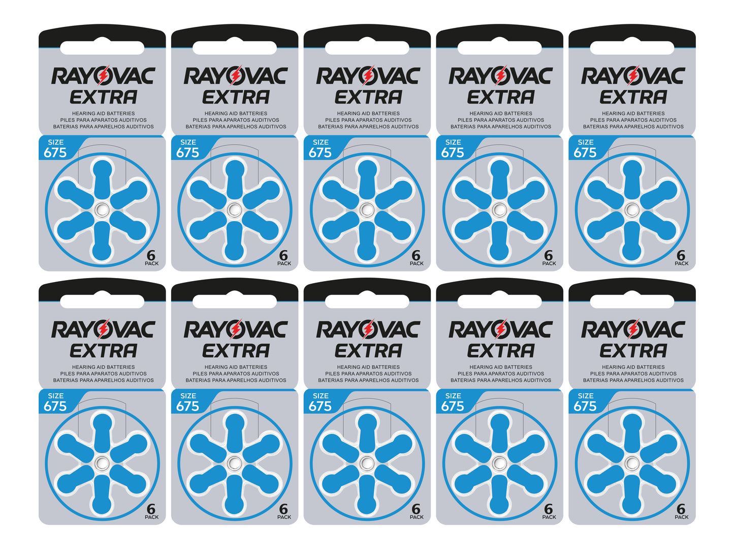 Rayovac Extra Hearing Aid Battery Size 675