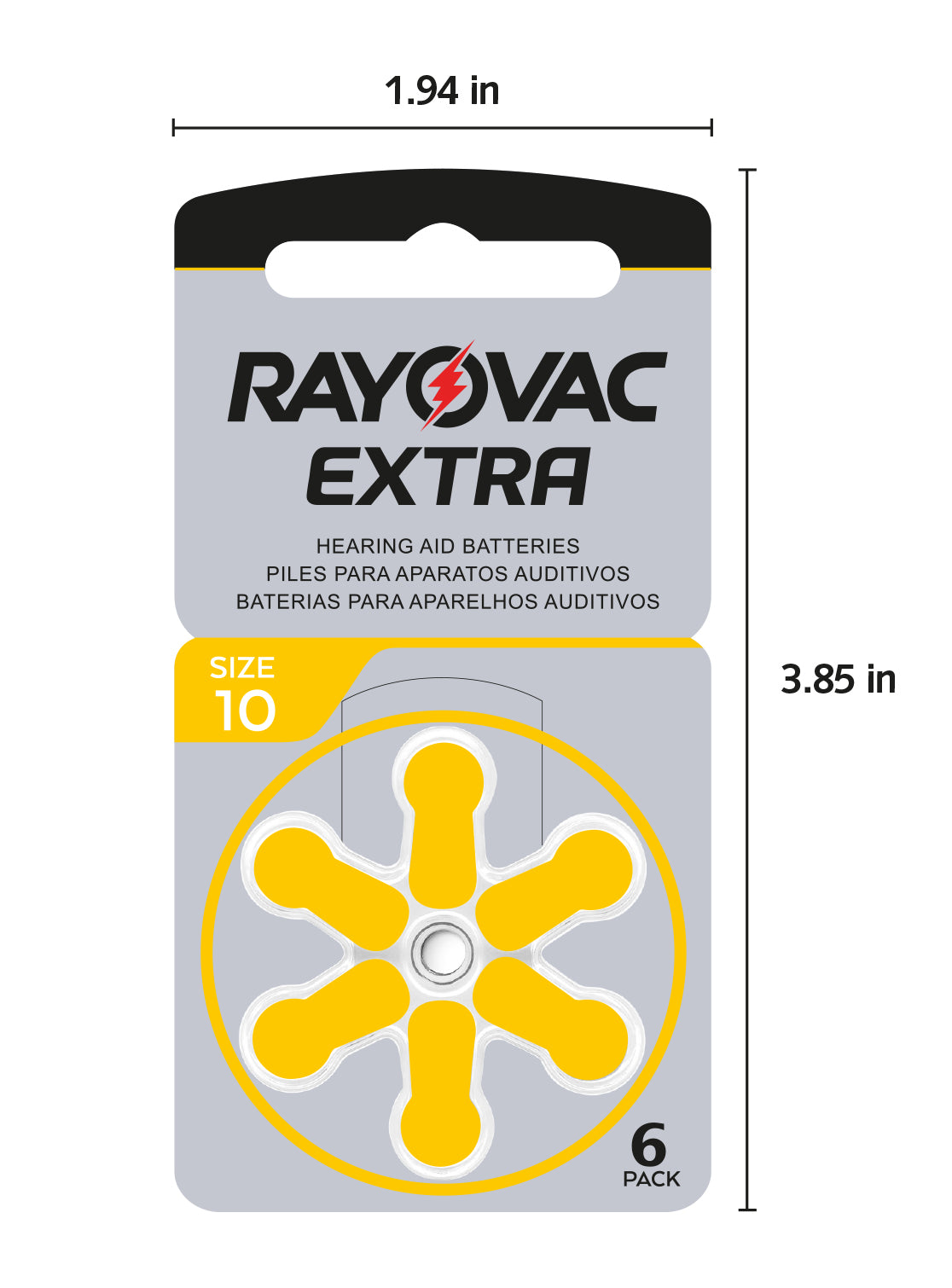 Rayovac Extra Hearing Aid Battery Size 10