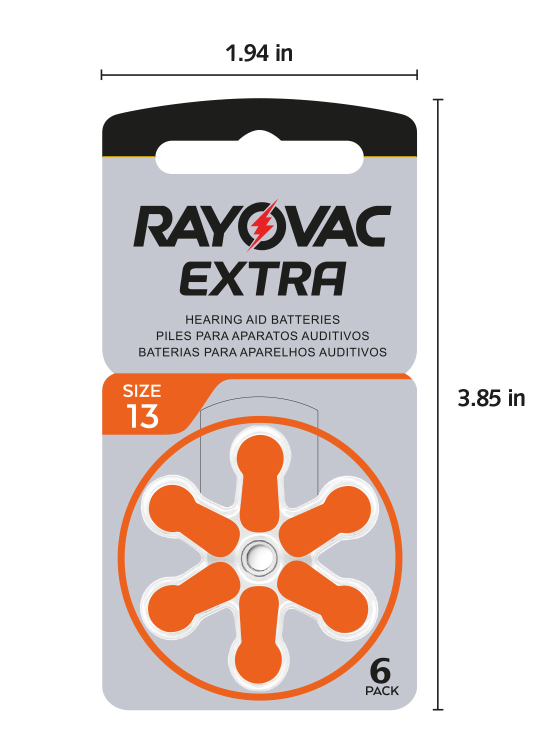 Rayovac Extra Hearing Aid Battery Size 13